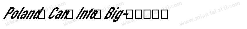 Poland Can Into Big字体转换